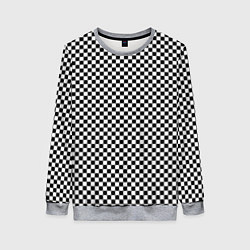 Женский свитшот Шахматная клетка иллюзия