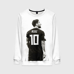 Свитшот женский 10 Leo Messi, цвет: 3D-белый
