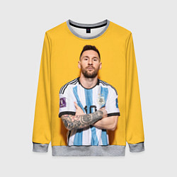 Свитшот женский Lionel Messi 10, цвет: 3D-меланж