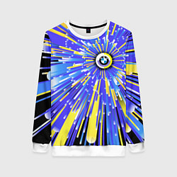 Женский свитшот BMW - neon pattern - Germany