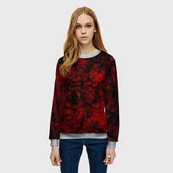 Свитшот женский Адское месиво, цвет: 3D-меланж — фото 2