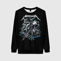 Свитшот женский Metallica - Викинг, цвет: 3D-черный
