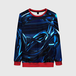 Женский свитшот Фрактальный узор волны
