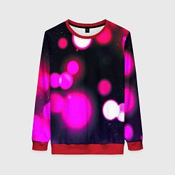 Свитшот женский Розовые блики света, цвет: 3D-красный