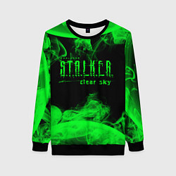 Женский свитшот Stalker clear sky radiation art