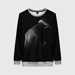 Свитшот женский 2Pac Тупак Шакур, цвет: 3D-меланж