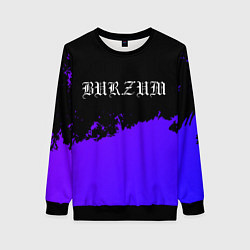 Женский свитшот Burzum purple grunge