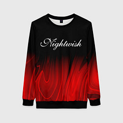 Женский свитшот Nightwish red plasma