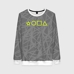 Свитшот женский Ребус - жопа, цвет: 3D-белый