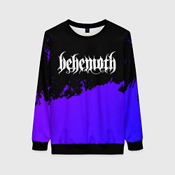 Свитшот женский Behemoth purple grunge, цвет: 3D-черный