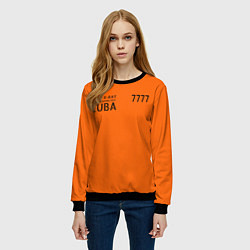 Свитшот женский Тюремная форма США в Гуантаномо на Кубе, цвет: 3D-черный — фото 2