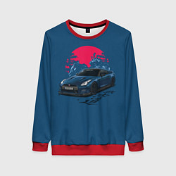 Свитшот женский Nissan GTR Godzilla, цвет: 3D-красный