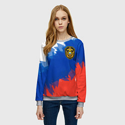 Свитшот женский Граница, цвет: 3D-меланж — фото 2