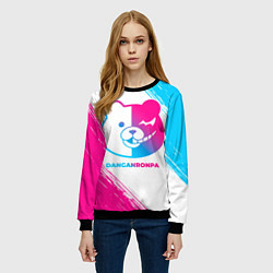 Свитшот женский Danganronpa neon gradient style, цвет: 3D-черный — фото 2