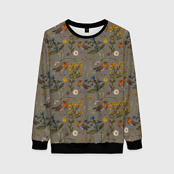 Женский свитшот Малиновки и зверобой