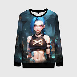 Женский свитшот Arcane League of Legends Jinx