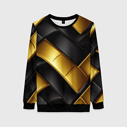 Свитшот женский Gold black luxury, цвет: 3D-черный