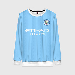 Свитшот женский Манчестер Сити форма 2324 домашняя, цвет: 3D-белый