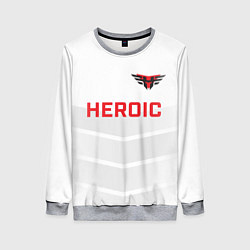 Свитшот женский Heroic white, цвет: 3D-меланж