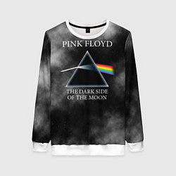 Свитшот женский Pink Floyd космос, цвет: 3D-белый