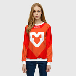 Свитшот женский Форма MOUZ, цвет: 3D-белый — фото 2