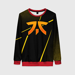 Свитшот женский Fnatic - csgo - gold edition, цвет: 3D-красный