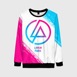 Свитшот женский Linkin Park neon gradient style, цвет: 3D-черный