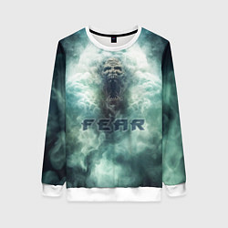 Свитшот женский Страх демон, цвет: 3D-белый