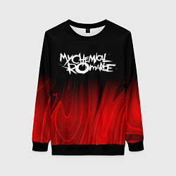 Свитшот женский My Chemical Romance red plasma, цвет: 3D-черный