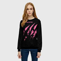 Свитшот женский Blackpink Tearing with claws, цвет: 3D-черный — фото 2