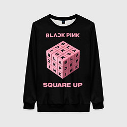 Свитшот женский Blackpink Square up, цвет: 3D-черный