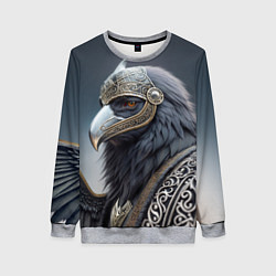 Свитшот женский Ворон викинг, цвет: 3D-меланж