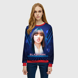 Свитшот женский Lisa Blackpink, цвет: 3D-красный — фото 2