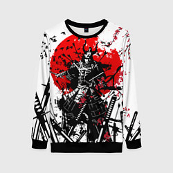 Свитшот женский Bushido warrior, цвет: 3D-черный