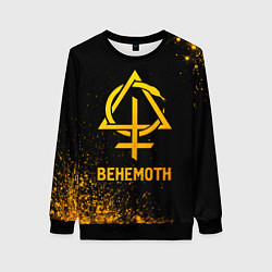 Свитшот женский Behemoth - gold gradient, цвет: 3D-черный