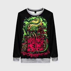 Свитшот женский Bring me the horizon dinosaurs, цвет: 3D-меланж