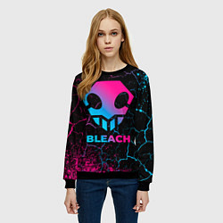 Свитшот женский Bleach - neon gradient, цвет: 3D-черный — фото 2