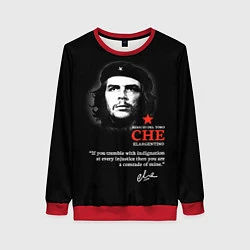 Свитшот женский Che Guevara автограф, цвет: 3D-красный