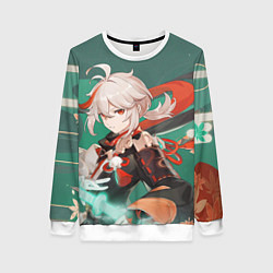 Свитшот женский Kaedehara Kazuha Genshin Impact, цвет: 3D-белый