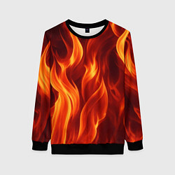Женский свитшот Пламя огня