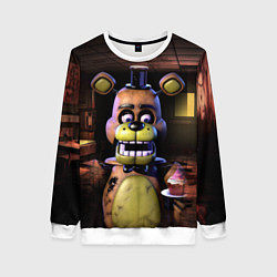 Свитшот женский Five Nights at Freddy, цвет: 3D-белый