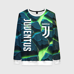 Свитшот женский Juventus green neon, цвет: 3D-белый