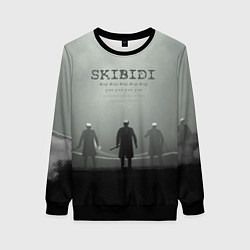 Свитшот женский Skibisi toilet Camera men, цвет: 3D-черный