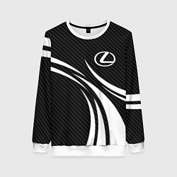 Свитшот женский Lexus - carbon line, цвет: 3D-белый