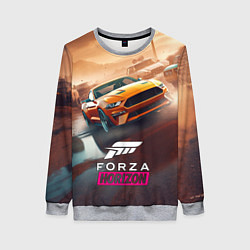 Свитшот женский Forza Horizon race, цвет: 3D-меланж