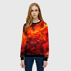 Свитшот женский Магма, цвет: 3D-черный — фото 2