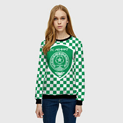 Свитшот женский Футбольный Клуб Ахмат, цвет: 3D-черный — фото 2