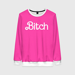 Свитшот женский Bitch Barbie, цвет: 3D-белый