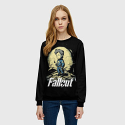 Свитшот женский Fallout boy, цвет: 3D-черный — фото 2