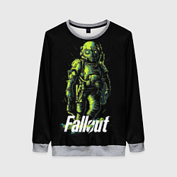 Свитшот женский Fallout green, цвет: 3D-меланж
